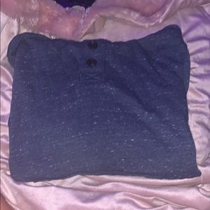 blue sweatshirt